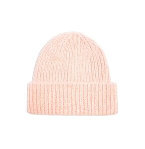 TopShop Women's Scandi Beanie Pink One Size Winter Hat Accessories